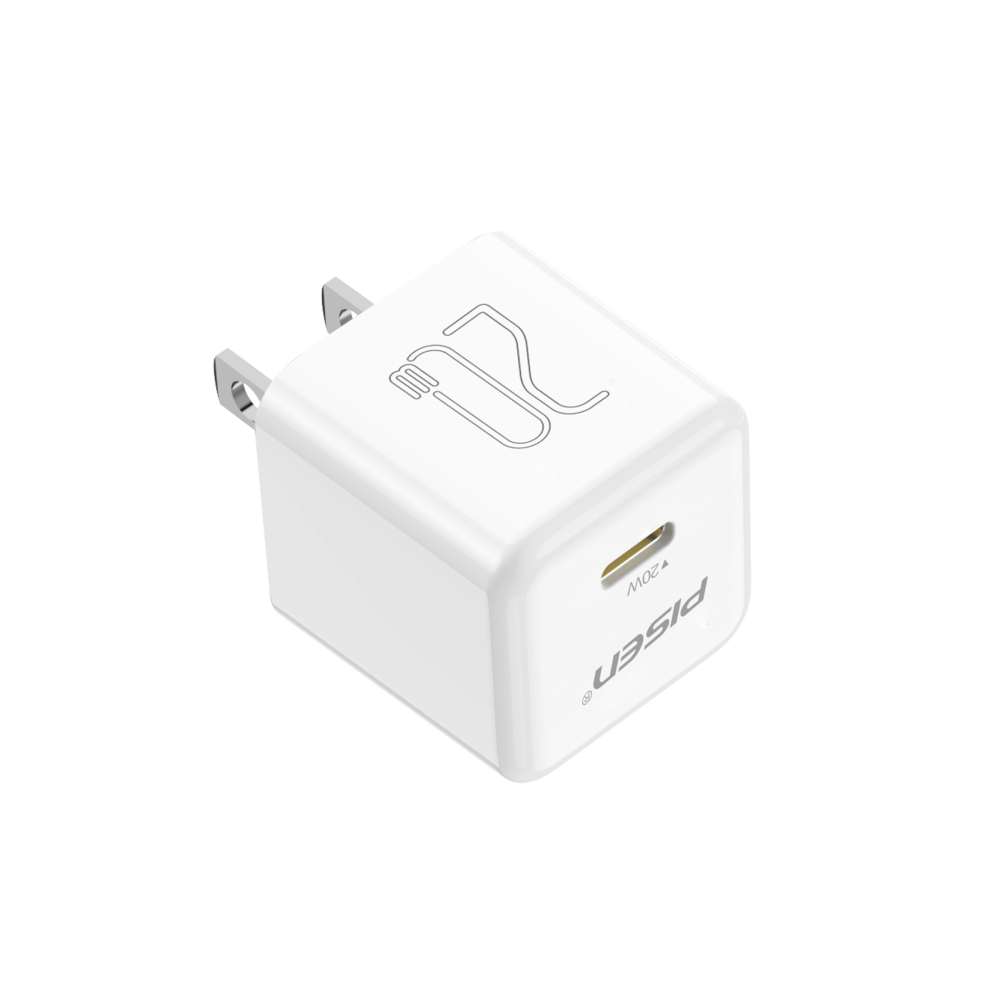 PISEN PD20W プディング型シングルポート急速充電器 TP-C36